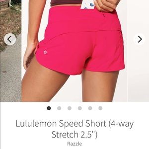 lululemon Razzle Speed Short size 6